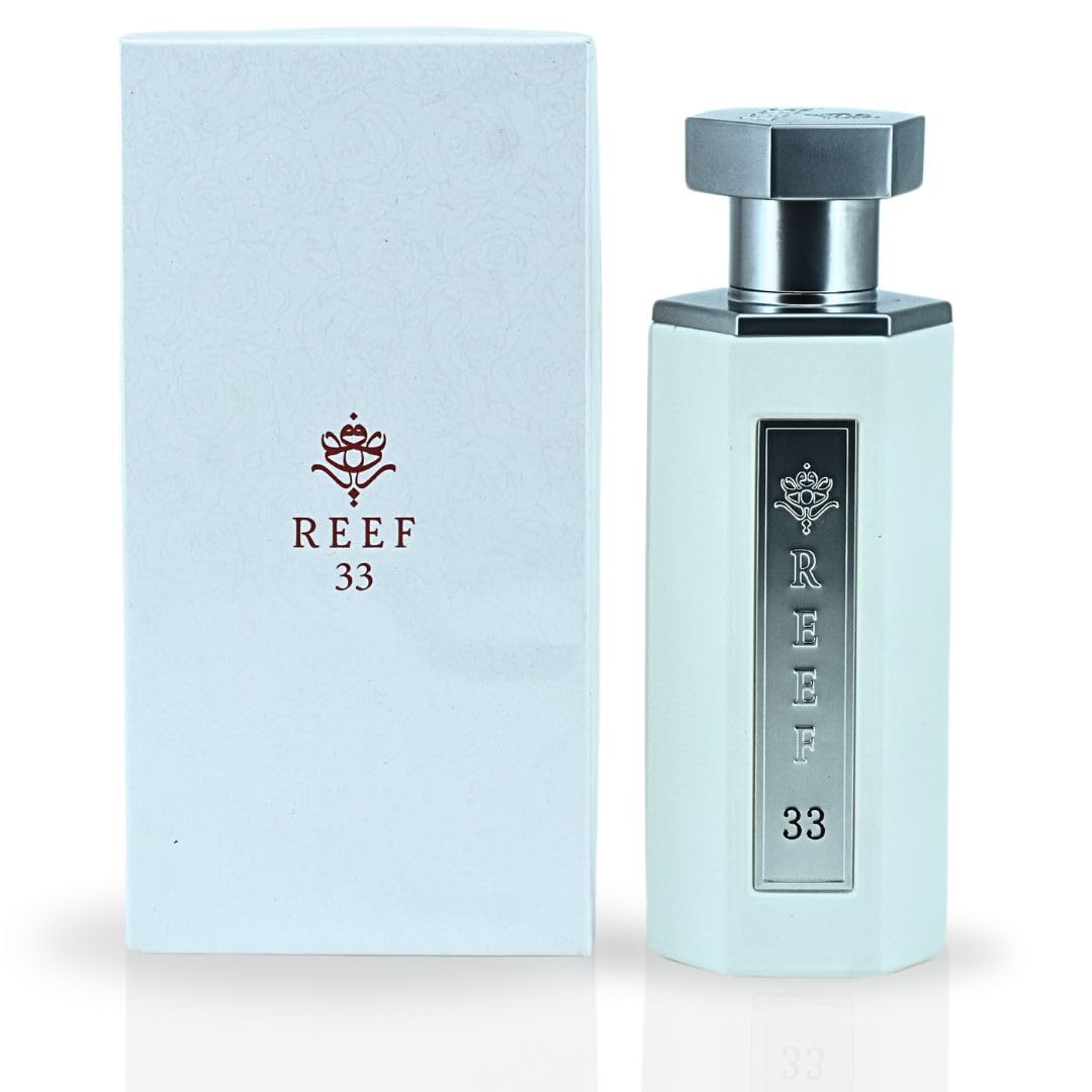 Reef 33 White Eau de Parfum 100ML (3.38 OZ) | Fruity, Fresh & Luxurious Oud Fragrance