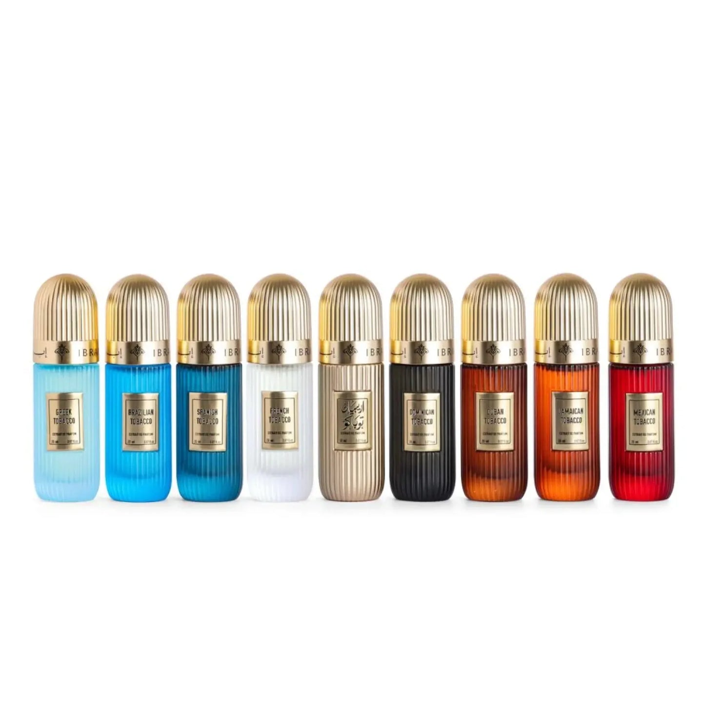 IBRAQ Tobacco Perfume Collection – 9x20ml Luxury Fragrance Set