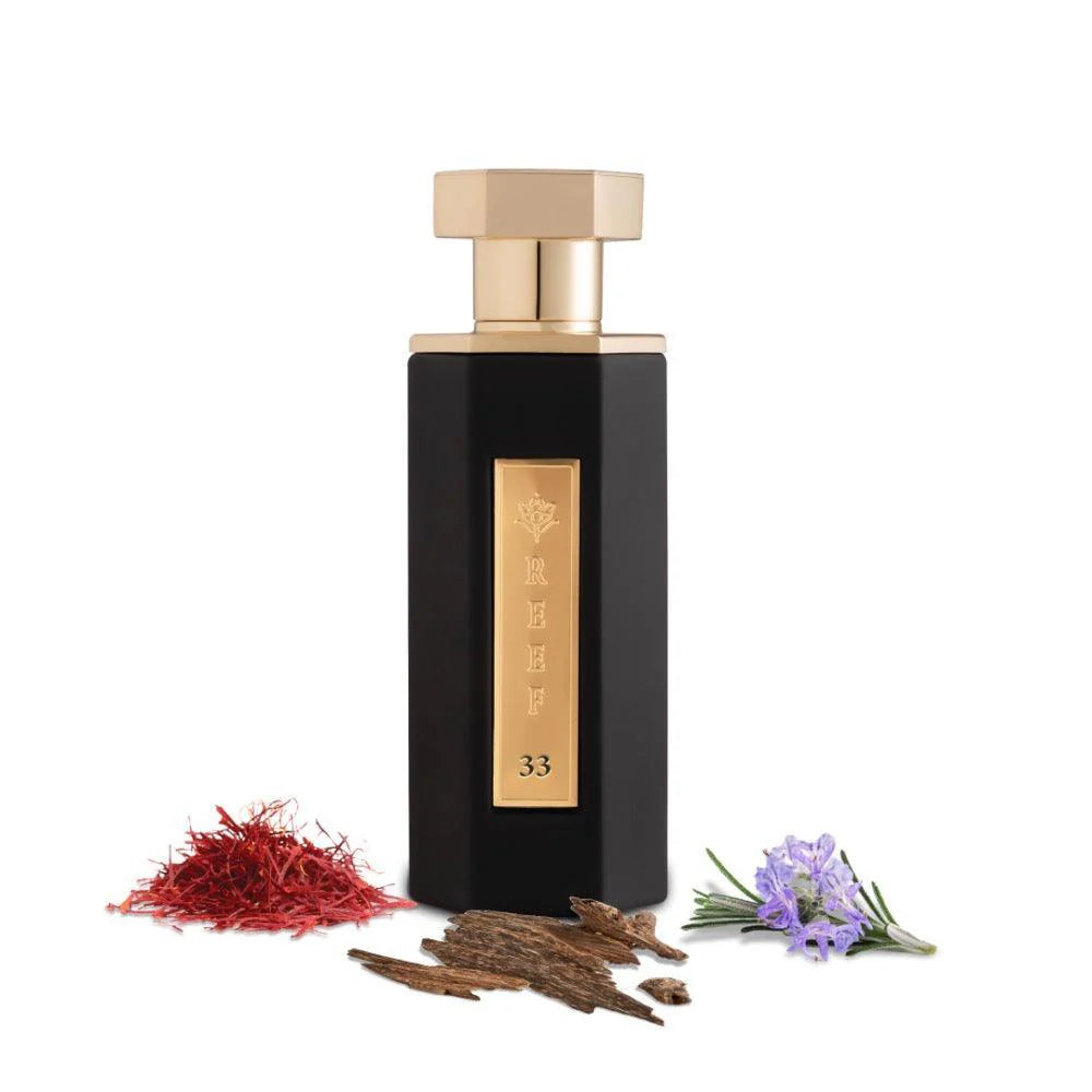 Reef 33 Eau de Parfum 100ML (3.38 OZ) | Bold, Woody & Modern Oud Fragrance