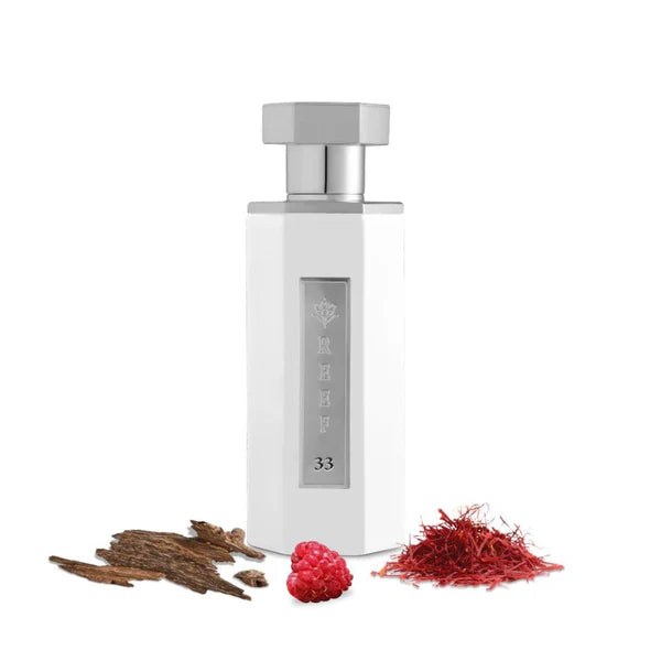 Reef 33 White Eau de Parfum 100ML (3.38 OZ) | Fruity, Fresh & Luxurious Oud Fragrance