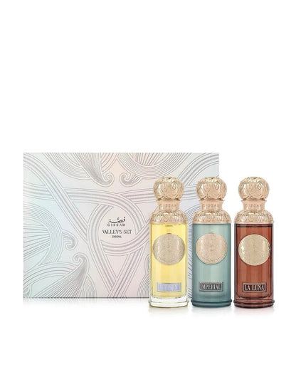 Gissah Valley Collection – Luxury 3-Piece Unisex Perfume Gift Set (50ml Each) Gissah